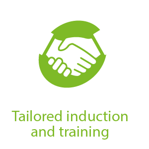 Tailored induction and training